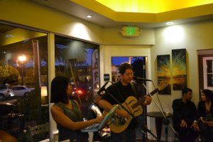 Jon Ji and Lorelei jammin' on the lil' angel.